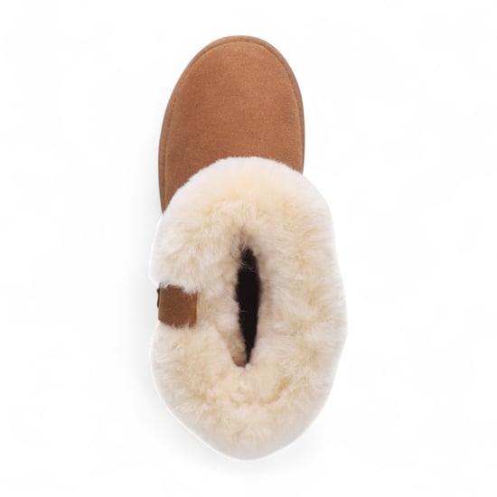 Damen Winterstiefeletten aus echtem Schaffell, hellbraun, Wildleder – Granit - Image 6