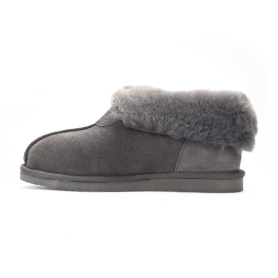 Damen Winterstiefelette aus Schaffell-Wildleder in Grau zum Hineinschlüpfen – Glacier - Image 4