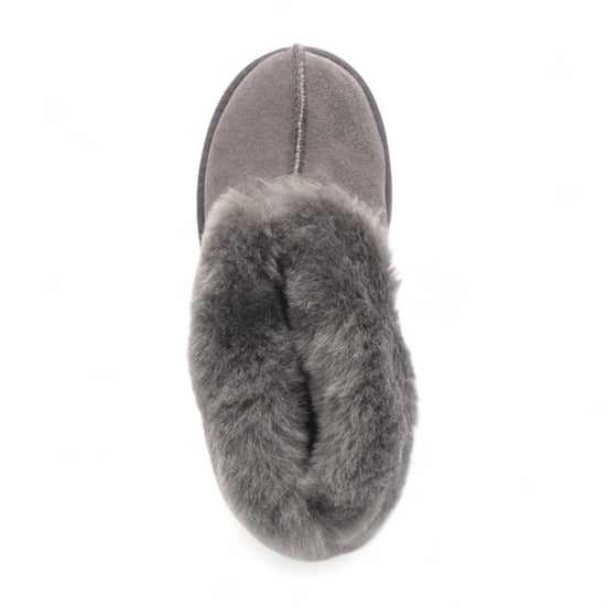 Damen Winterstiefelette aus Schaffell-Wildleder in Grau zum Hineinschlüpfen – Glacier - Image 6