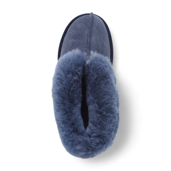 Damen Winterstiefelette aus Schaffell-Wildleder in Marineblau zum Hineinschlüpfen – Glacier - Image 6