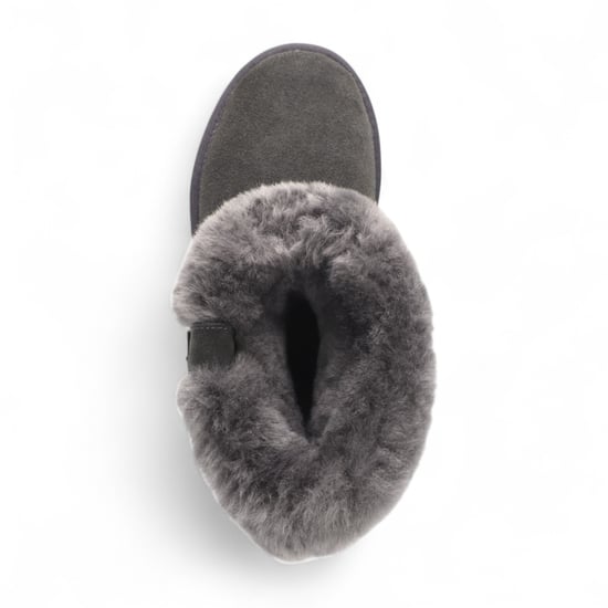 Damen Winterstiefeletten aus echtem Schaffell, grau, Wildleder – Granit - Image 6