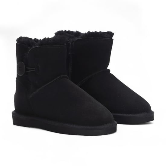 Damen Schaffell Wildleder Hellbraun Braun Ankle Bootie Warme Winterstiefel - Alpine - Image 3