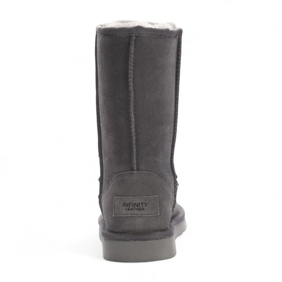 Damen Winterstiefeletten aus echtem Schaffell in Grau mit Wildleder-Optik - Dämmerung - Image 6