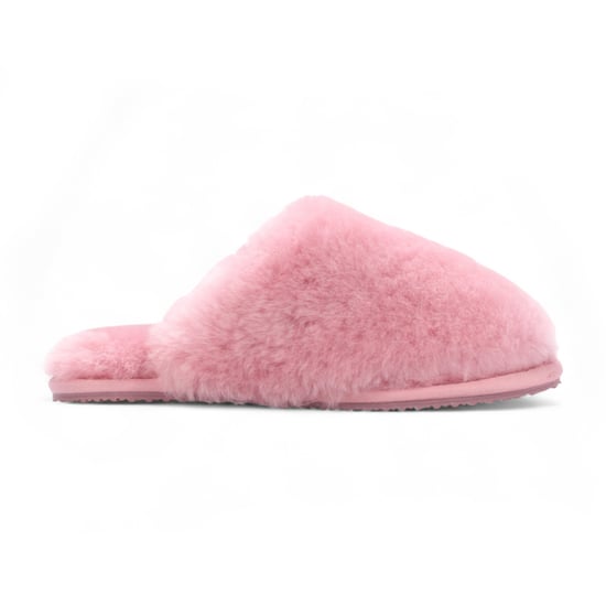 Damen Schaffell Hausschuhe Rosa Warm Winter Pelz Pantolette - Aurora - Image 1