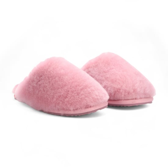 Damen Schaffell Hausschuhe Rosa Warm Winter Pelz Pantolette - Aurora - Image 3