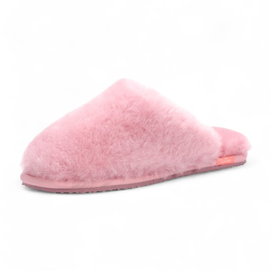 Damen Schaffell Hausschuhe Rosa Warm Winter Pelz Pantolette - Aurora - Image 4