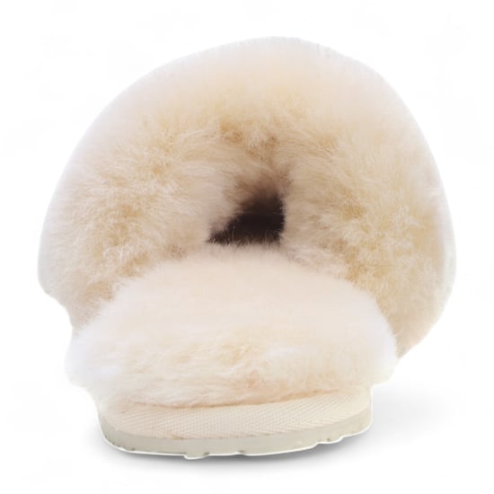 Damen Schaffell Hausschuhe Beige Warme Winter Fell Slider - Nordic - Image 5