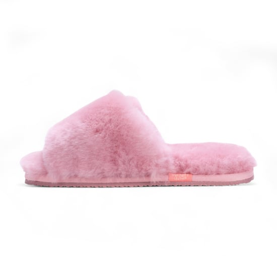 Damen Schaffell Hausschuhe Rosa Warme Winter Fell Slider - Nordic - Image 4