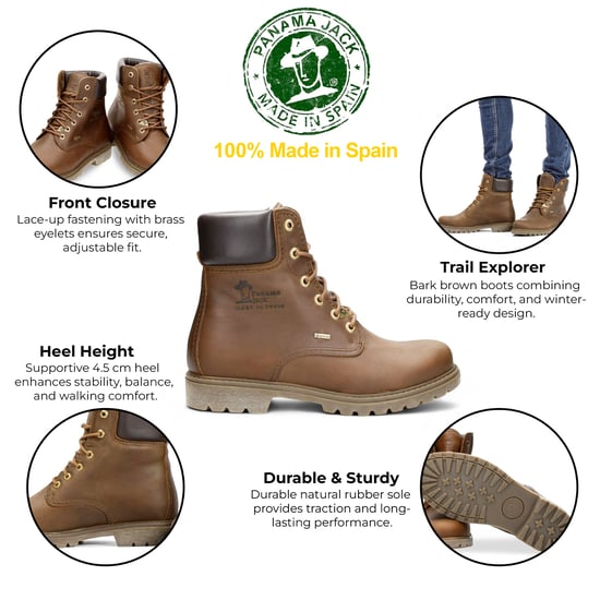 Panama Jack 03 GTX C1 Herren-Stiefeletten aus wasserdichtem Leder in Rindsbraun - Image 2