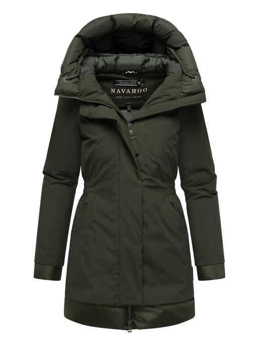 Navahoo Damen Winterparka WINTERPRINZESSIN mit Kapuze & femininer Passform - Image 4