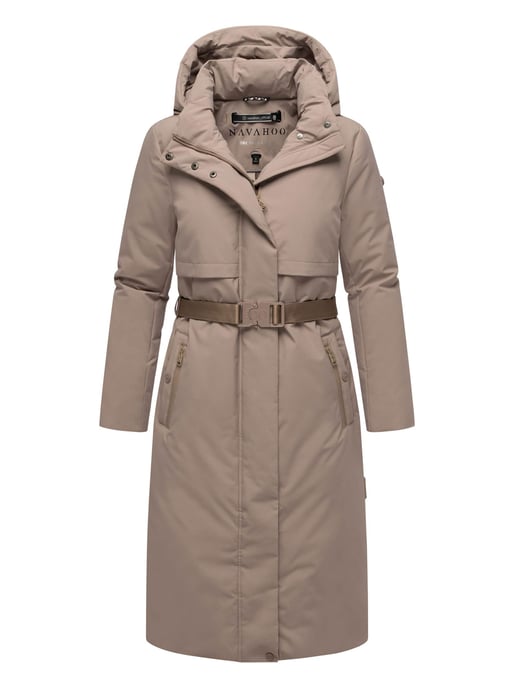 Navahoo Damen Winterparka WALDBUMMLER – wetterfest & stilvoll mit Taillengürtel - Image 1