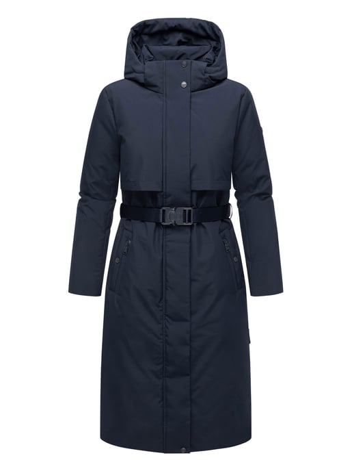 Navahoo Damen Winterparka WALDBUMMLER – wetterfest & stilvoll mit Taillengürtel - Image 2