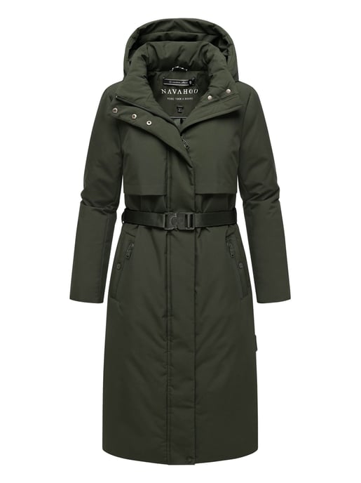 Navahoo Damen Winterparka WALDBUMMLER – wetterfest & stilvoll mit Taillengürtel - Image 1