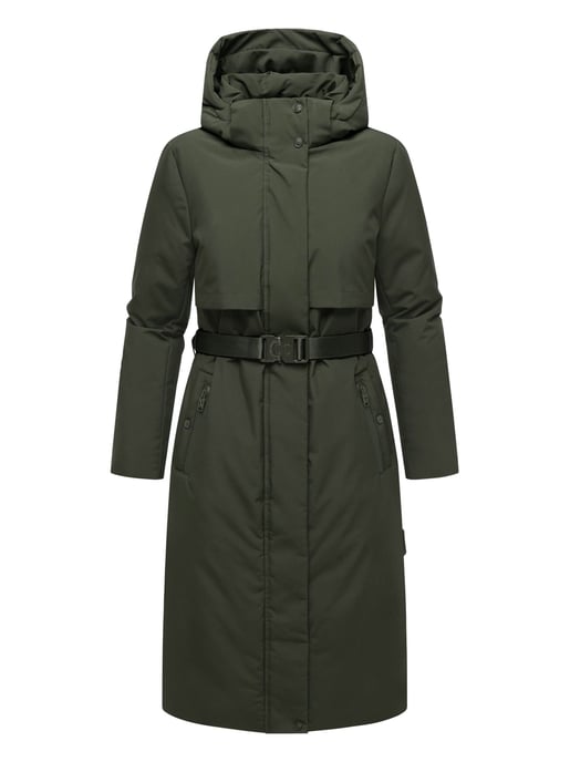 Navahoo Damen Winterparka WALDBUMMLER – wetterfest & stilvoll mit Taillengürtel - Image 2