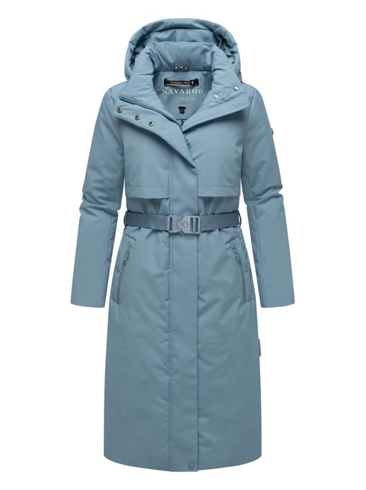 Navahoo Damen Winterparka WALDBUMMLER – wetterfest & stilvoll mit Taillengürtel - Image 1