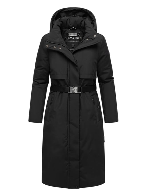 Navahoo Damen Winterparka WALDBUMMLER – wetterfest & stilvoll mit Taillengürtel - Image 1