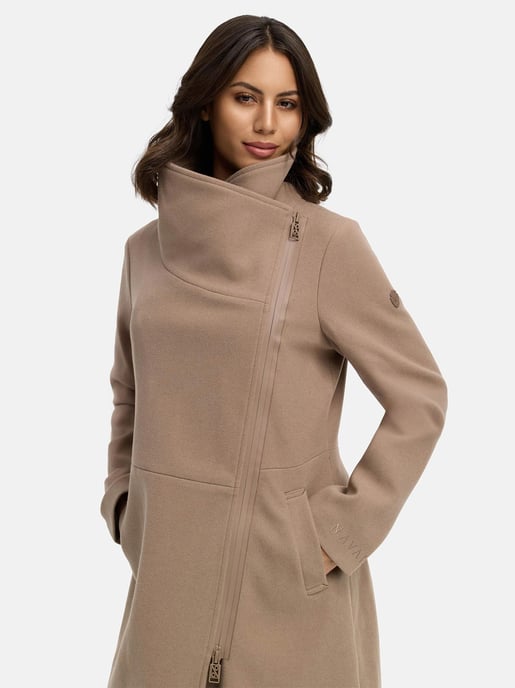 Navahoo Samtrose Damen Übergangsmantel mit Stehkragen – elegant & modern - Image 3