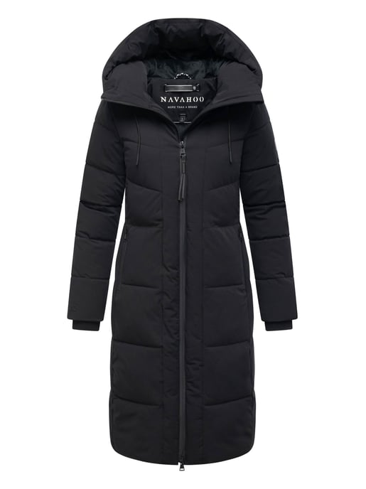 Navahoo Damen Winter Steppmantel SCHOKOKUSS – elegant, warm & funktional - Image 1