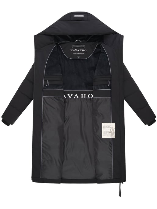 Navahoo Damen Winter Steppmantel SCHOKOKUSS – elegant, warm & funktional - Image 4