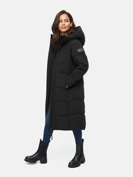 Navahoo Damen Winter Steppmantel SCHOKOKUSS – elegant, warm & funktional - Image 6