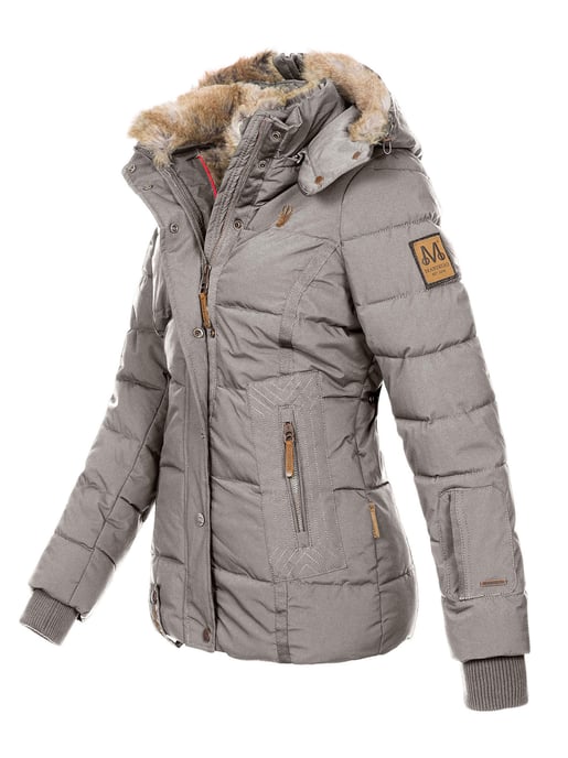 Marikoo Damen Winterjacke Nekoo mit Kunstfellkapuze & Teddy-Innenfutter - Image 2