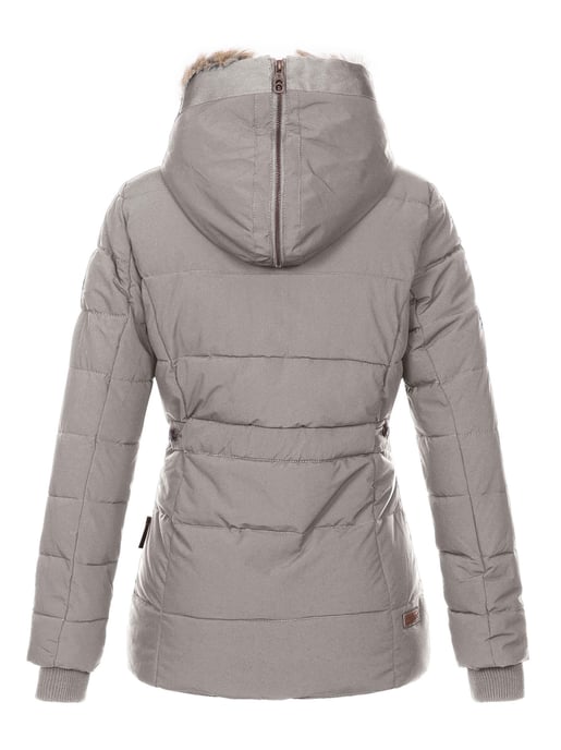 Marikoo Damen Winterjacke Nekoo mit Kunstfellkapuze & Teddy-Innenfutter - Image 3