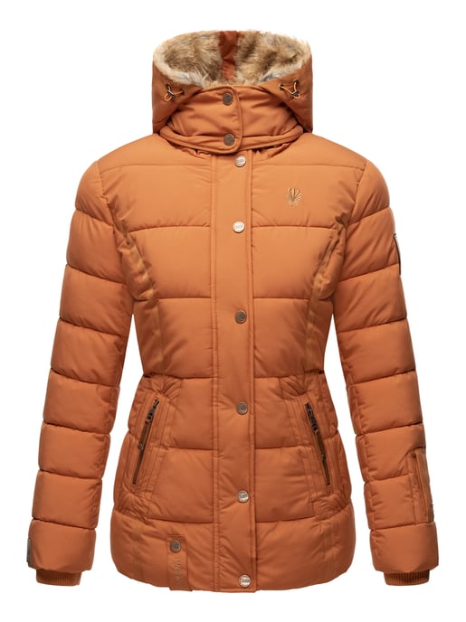 Marikoo Damen Winterjacke Nekoo mit Kunstfellkapuze & Teddy-Innenfutter - Image 2