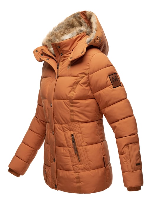 Marikoo Damen Winterjacke Nekoo mit Kunstfellkapuze & Teddy-Innenfutter - Image 3