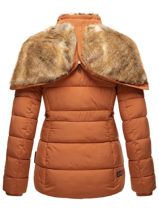 Marikoo Damen Winterjacke Nekoo mit Kunstfellkapuze & Teddy-Innenfutter - Image 5
