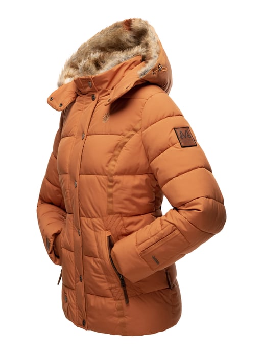 Marikoo Damen Winterjacke Nekoo mit Kunstfellkapuze & Teddy-Innenfutter - Image 6