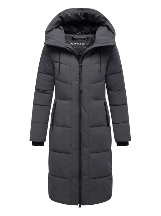 Navahoo Damen Winter Steppmantel SCHOKOKUSS – elegant, warm & funktional - Image 1