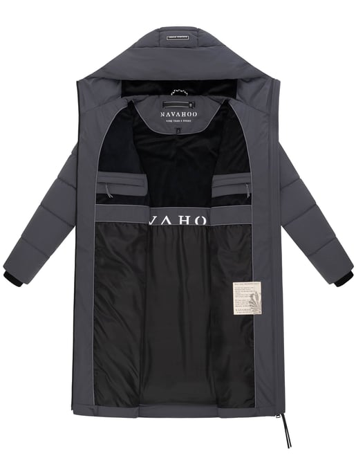 Navahoo Damen Winter Steppmantel SCHOKOKUSS – elegant, warm & funktional - Image 4