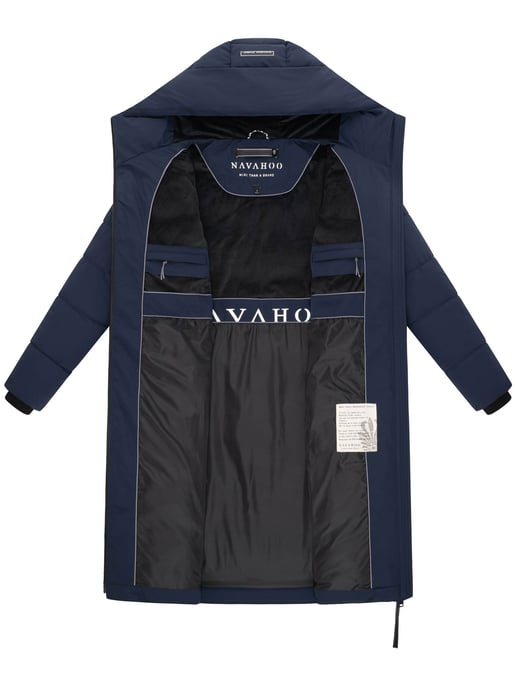 Navahoo Damen Winter Steppmantel SCHOKOKUSS – elegant, warm & funktional - Image 4