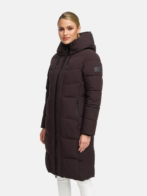 Navahoo Damen Winter Steppmantel SCHOKOKUSS – elegant, warm & funktional - Image 6
