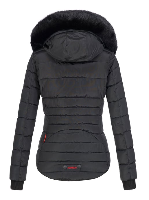 Marikoo Damen Winterjacke Lotusblüte mit Teddy-Innenfutter & Kunstfellkragen - Image 3