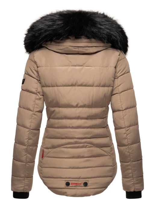 Marikoo Damen Winterjacke Lotusblüte mit Teddy-Innenfutter & Kunstfellkragen - Image 5