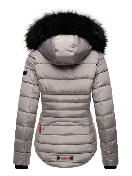 Marikoo Damen Winterjacke Lotusblüte mit Teddy-Innenfutter & Kunstfellkragen - Image 5