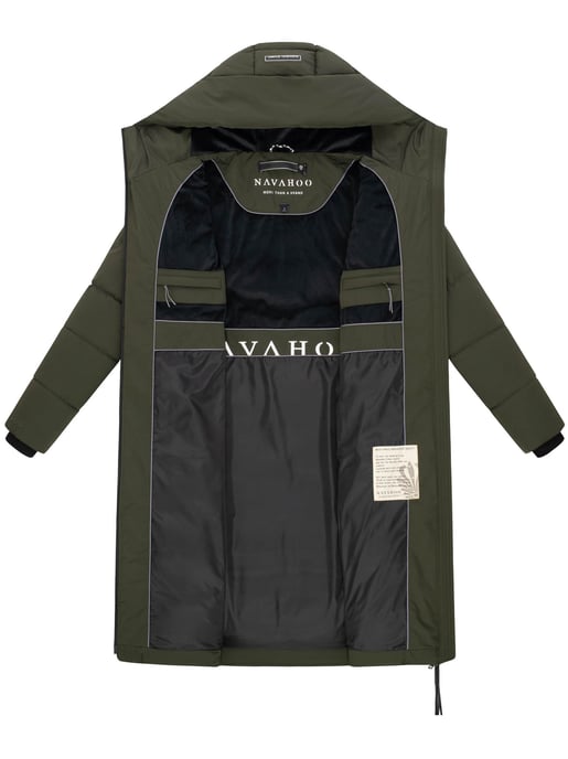 Navahoo Damen Winter Steppmantel SCHOKOKUSS – elegant, warm & funktional - Image 4