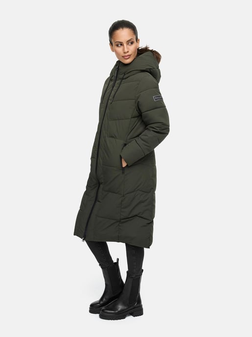 Navahoo Damen Winter Steppmantel SCHOKOKUSS – elegant, warm & funktional - Image 6