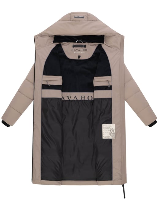 Navahoo Damen Winter Steppmantel SCHOKOKUSS – elegant, warm & funktional - Image 4