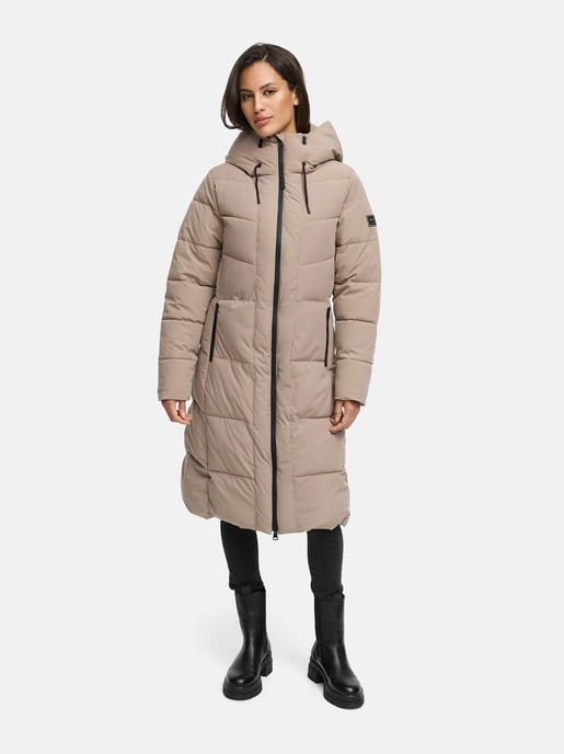 Navahoo Damen Winter Steppmantel SCHOKOKUSS – elegant, warm & funktional - Image 6