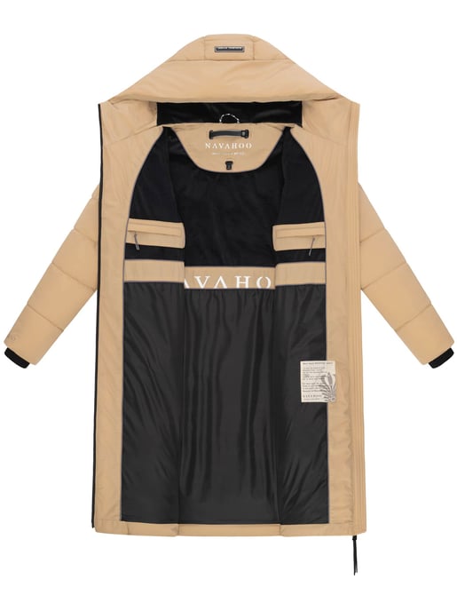 Navahoo Damen Winter Steppmantel SCHOKOKUSS – elegant, warm & funktional - Image 4