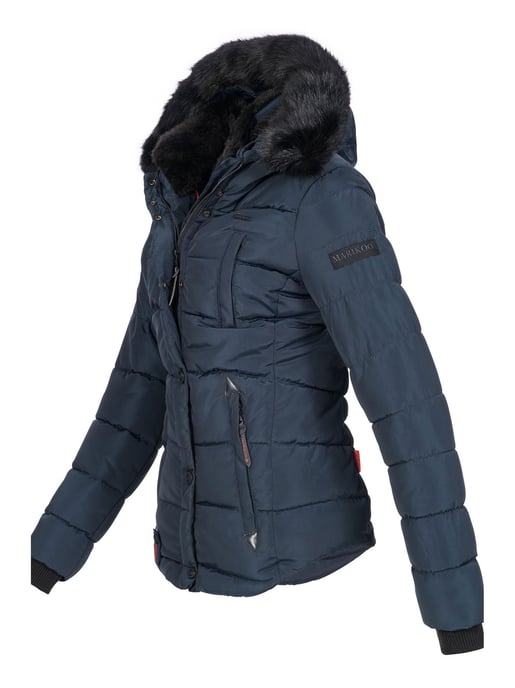 Marikoo Damen Winterjacke Lotusblüte mit Teddy-Innenfutter & Kunstfellkragen - Image 2