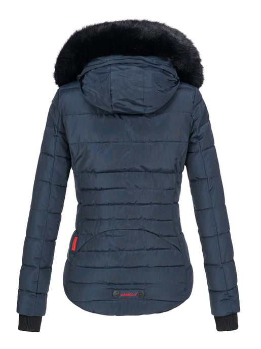 Marikoo Damen Winterjacke Lotusblüte mit Teddy-Innenfutter & Kunstfellkragen - Image 3