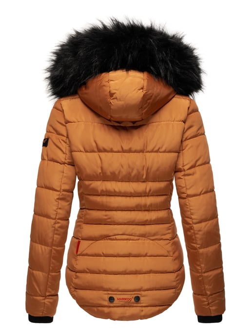 Marikoo Damen Winterjacke Lotusblüte mit Teddy-Innenfutter & Kunstfellkragen - Image 5
