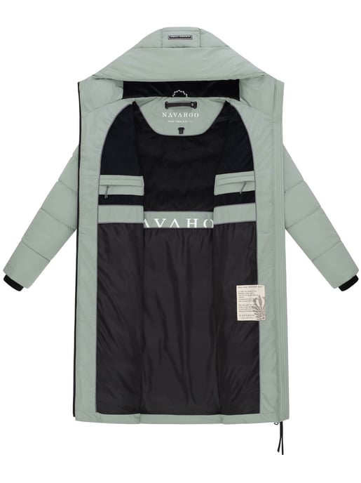 Navahoo Damen Winter Steppmantel SCHOKOKUSS – elegant, warm & funktional - Image 4