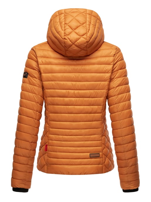 Marikoo Damen Steppjacke Samtpfote mit abnehmbarer Kapuze & Rippbündchen - Image 5