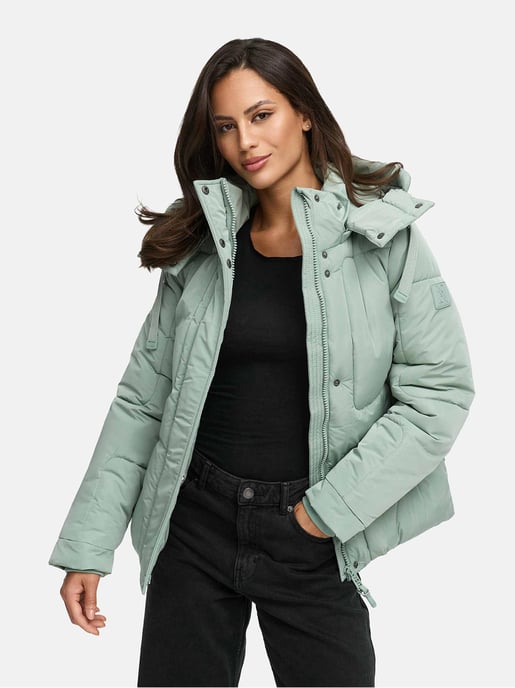 Navahoo Damen Steppjacke Zauberlicht mit Fleecefutter & Kapuze - Image 6