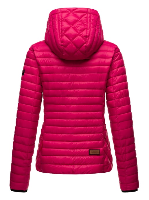 Marikoo Damen Steppjacke Samtpfote mit abnehmbarer Kapuze & Rippbündchen - Image 5