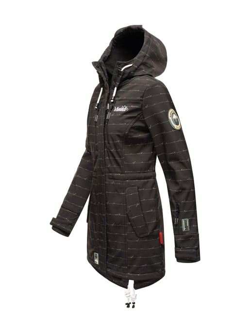 Marikoo lange Damen Steppjacke Abendsternchen mit abnehmbarer Kapuze - Image 3